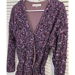 Endless Rose Purple Sequin Jumpsuit